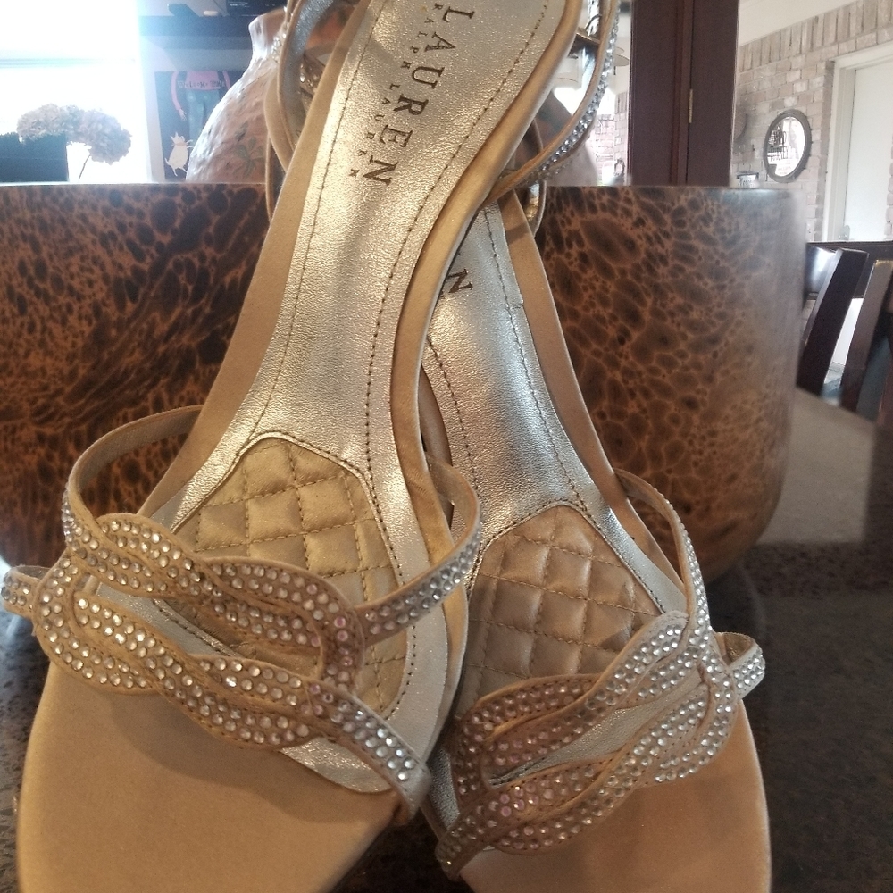 Flesh Colored Emblished Dress Heels